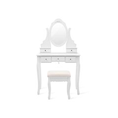 Väike tualettlaud pöörleva peegliga SONGMICS hind ja info | Meigilauad | kaup24.ee