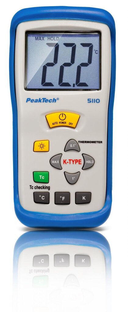 Digitaalne termomeeter K-tüüpi PeakTech® P 5110, -50 ... + 1300 ° C hind ja info | Ilmajaamad, termomeetrid | kaup24.ee