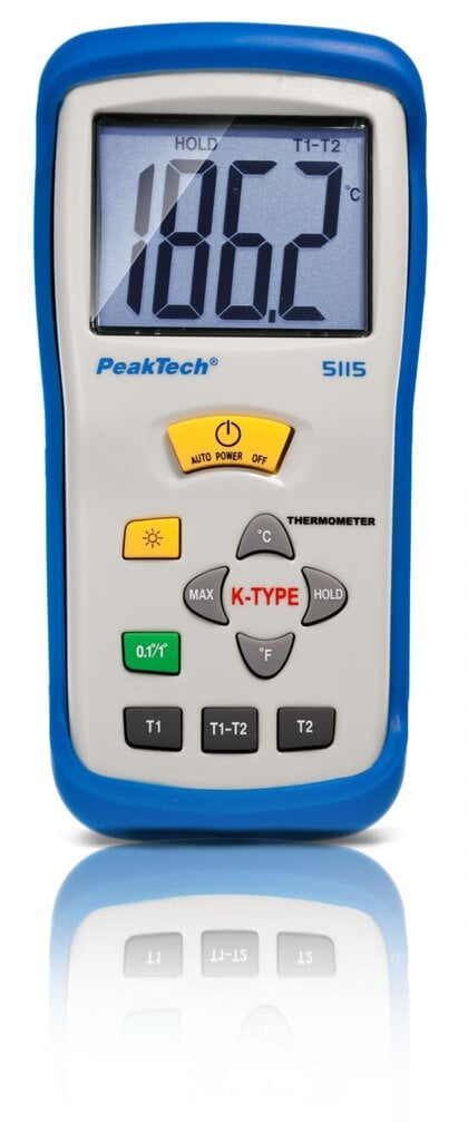Digitaalne termomeeter K-tüüpi PeakTech® P 5115, -50 ... +1300 °C цена и информация | Ilmajaamad, termomeetrid | kaup24.ee