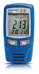 PeakTech® P 5180 USB-Datalogger K-Type, õhutemperatuur/niiskus hind ja info | Ilmajaamad, termomeetrid | kaup24.ee