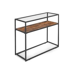 Консольный стол Vasagle со стеклянной поверхностью LNT10BX цена и информация | Столы-консоли | kaup24.ee