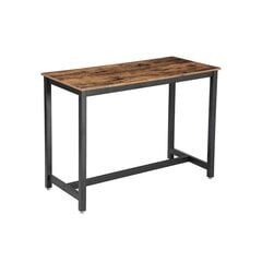 Барный стол индустриальный дизайн Vasagle коричневый цена и информация | Кухонные и обеденные столы | kaup24.ee