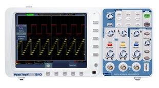 PeakTech® P 1240 60 MHz/2CH, 500MSa/s, digitaalne salvestusostsilloskoop цена и информация | Механические инструменты | kaup24.ee