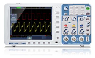 PeakTech® P 1240 60 MHz/2CH, 500MSa/s, digitaalne salvestusostsilloskoop hind ja info | Käsitööriistad | kaup24.ee