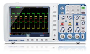 PeakTech® P 1255 100 MHz/2CH, 2 GS/s, Digitaalne salvestusostsilloskoop цена и информация | Механические инструменты | kaup24.ee