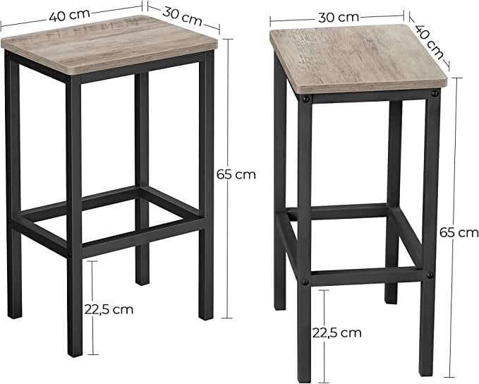 Baari toolid VASAGLE LBC065B02 hind ja info | Söögilaua toolid, köögitoolid | kaup24.ee