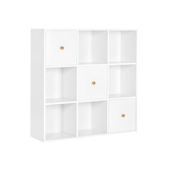 Книжный шкаф с дверцами Vasagle, LBC034W01 цена и информация | Полки | kaup24.ee