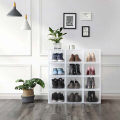 Коробки для обуви 6 шт. Songmics до 46 размера цена и информация | Полки для обуви, банкетки | kaup24.ee