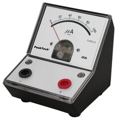 Analoog-ampermeeter PeakTech® P 205-02, - 0 ... 100 μA alalisvoolu hind ja info | Käsitööriistad | kaup24.ee