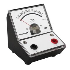 Analoog-ampermeeter PeakTech® P 205-03, - 0 ... 1mA alalisvoolu hind ja info | Käsitööriistad | kaup24.ee