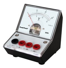 Analoog voltmeeter PeakTech® P 205-06, - 0 ... 3V / 15V / 30V ALALISVOOL hind ja info | Käsitööriistad | kaup24.ee