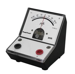 Гальванометр аналоговый PeakTech® P 205-08, +/- 35мкА постоянного тока цена и информация | Механические инструменты | kaup24.ee