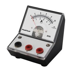 Analoog-ampermeeter PeakTech® P 205-10, - 0 ... 5A/10A vahelduvvool hind ja info | Käsitööriistad | kaup24.ee