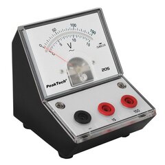 Analoogvoldimeeter PeakTech® P 205-11, - 0 ... 15V / 150V vahelduvvool цена и информация | Механические инструменты | kaup24.ee