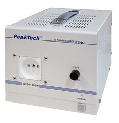 Изоляционный трансформатор PeakTech® P 2240, 230 В, 500 Вт цена и информация | Источники питания | kaup24.ee