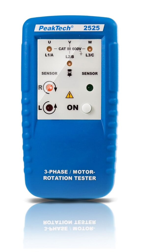 3-faasiline mootori suunatuli PeakTech® P 2525, LED-ekraan hind ja info | Käsitööriistad | kaup24.ee