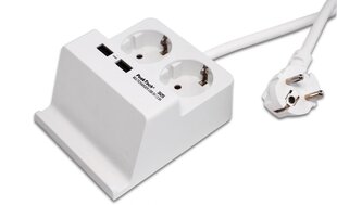 Toiteplokk PeakTech® P 3125 2 x 230 V Schuko ja 2 x USB laadija 2,5 A hind ja info | Pikendusjuhtmed, kaablid | kaup24.ee