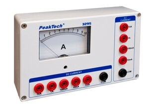 Analoog-ampermeeter PeakTech® P 3295, - 0 ... 1/10/100 mA/1/10 A AC/DC hind ja info | Käsitööriistad | kaup24.ee