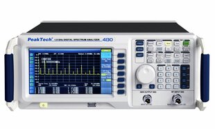 PeakTech® P 4130, анализатор спектра 1,5 ГГц ~ с TFT-дисплеем, генератором отслеживания и LAN/USB цена и информация | Механические инструменты | kaup24.ee