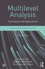 Multilevel Analysis: Techniques and Applications, Third Edition 3rd edition hind ja info | Entsüklopeediad, teatmeteosed | kaup24.ee