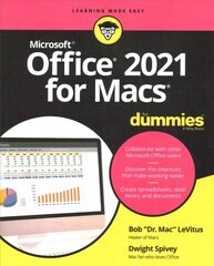 Office 2021 for Macs For Dummies цена и информация | Книги по экономике | kaup24.ee