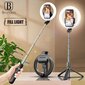 LED selfie-pulk - rõngaslambi ja Bluetooth puldiga alus hind ja info | Selfie sticks | kaup24.ee