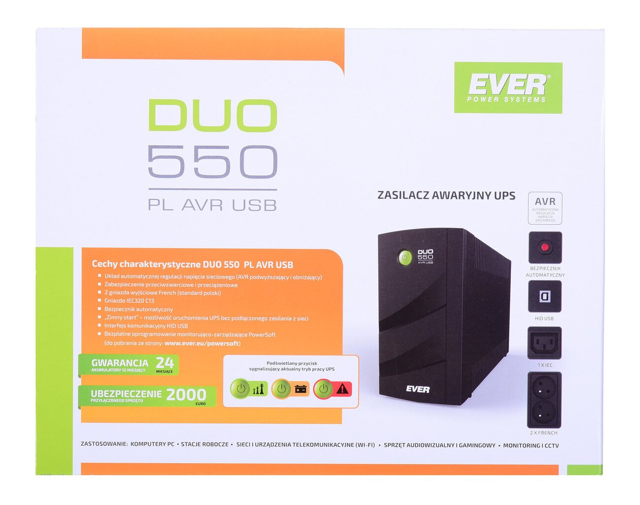 Ever T/DAVRTO-000K55/01 цена и информация | Puhvertoiteallikad (UPS) | kaup24.ee