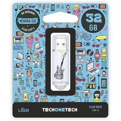 Tech One Tech Crazy Guitar 32 ГБ цена и информация | USB накопители | kaup24.ee