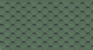 Bituumenplaat Hexagonal Rock, roheline hind ja info | Katuse aluskatted | kaup24.ee
