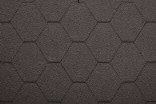 Bituumenplaat Hexagonal Rock, must hind ja info | Katuse aluskatted | kaup24.ee