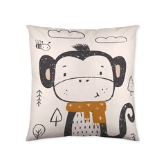 Чехол для подушки Popcorn Scarf Monkey (60 x 60 см) цена и информация | Декоративные подушки и наволочки | kaup24.ee