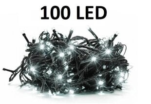 Jõuluvank 100 LED pirniga, 8m, valge цена и информация | Гирлянды | kaup24.ee