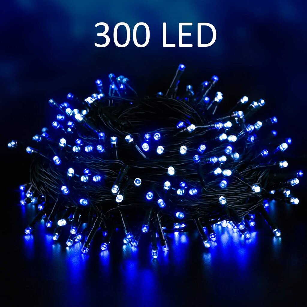 Jõuluvanik 300 LED pirniga, 21m, sinine hind ja info | Jõulutuled | kaup24.ee