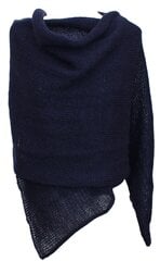 Вязаный большой широкий шарф, синий цена и информация | Женские шарфы, платки | kaup24.ee