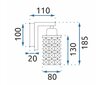 Kristallkroomitud metallist seinalamp APP543-1W цена и информация | Seinavalgustid | kaup24.ee
