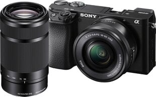Фото камера Sony ILCE-6100YB 16-50 мм + 55-210 мм цена и информация | Sony Фотоаппараты, аксессуары | kaup24.ee