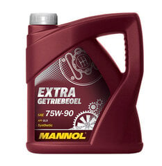 Transmissiooniõli Mannol Extra Getriebeoel SAE 75W-90, 4L цена и информация | Другие масла | kaup24.ee