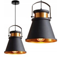 Asti c laelamp must / kuld цена и информация | Потолочный светильник, 38 x 38 x 24 см | kaup24.ee