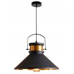 Asti b laelamp must / kuld цена и информация | Потолочный светильник, 38 x 38 x 24 см | kaup24.ee