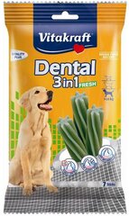 Лакомство для собак Vitakraft Dental Sticks 3в1, 7 шт. цена и информация | Лакомства для собак | kaup24.ee