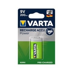 Аккумулятор Varta, 9В, 200мАч цена и информация | Батерейки | kaup24.ee