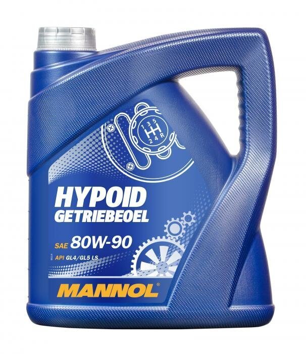 Transmissiooniõli MANNOL Hypoid SAE 80W Getriebeoel-90 GL-5, 4L цена и информация | Eriotstarbelised määrdeõlid ja -vedelikud | kaup24.ee