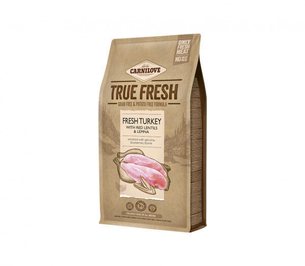 Carnilove True Fresh Turkey koeratoit 1,4kg hind ja info | Kuivtoit koertele | kaup24.ee