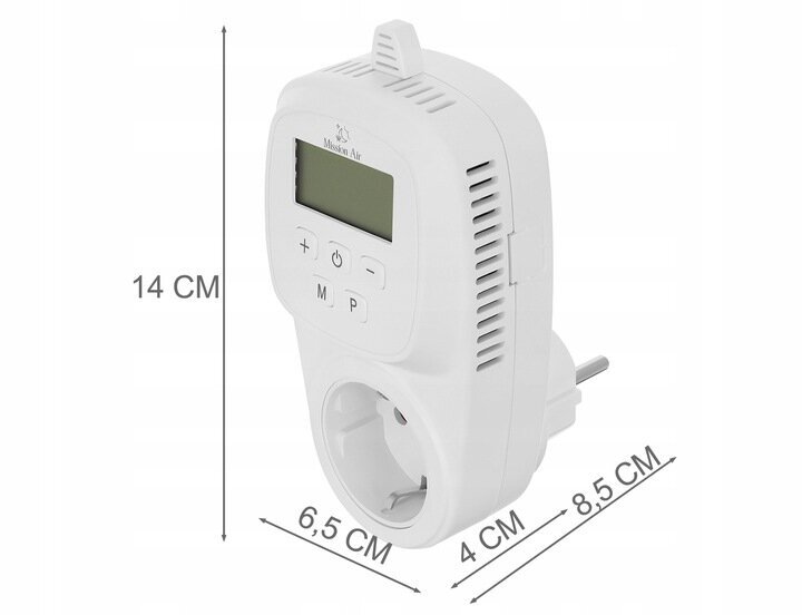 WIFI nutikas elektrikerise kontroller - pistikupesa termostaat цена и информация | Taimerid, termostaadid | kaup24.ee