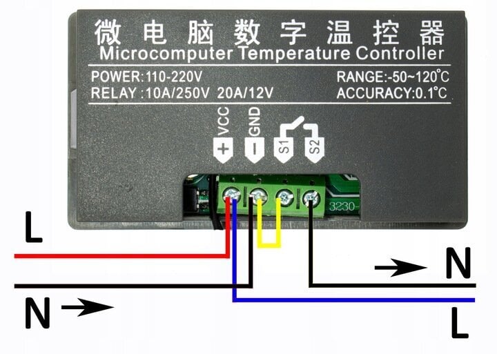 Elektrooniline termostaat, temperatuuri reguleerimine, 230V цена и информация | Taimerid, termostaadid | kaup24.ee