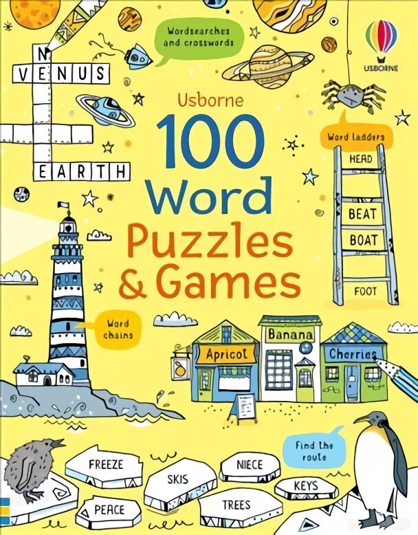 100 Word Puzzles and Games hind ja info | Väikelaste raamatud | kaup24.ee