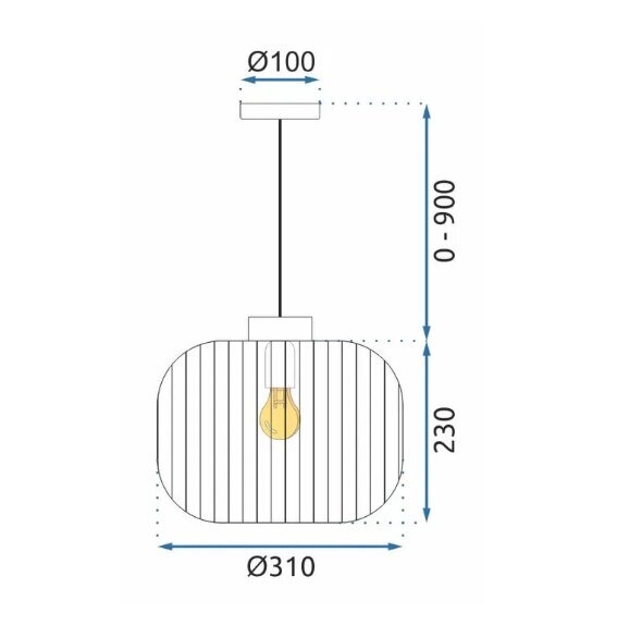 Rippvalgusti APP1069-CP hind ja info | Rippvalgustid | kaup24.ee