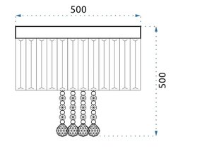 Kristall-lamp APP781-9C hind ja info | Rippvalgustid | kaup24.ee