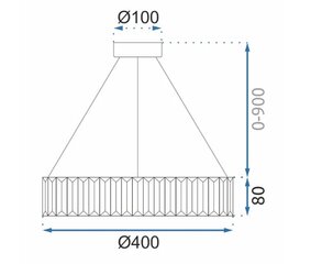 Kristall LED laevalgusti APP982-CP цена и информация | Потолочный светильник, 38 x 38 x 24 см | kaup24.ee