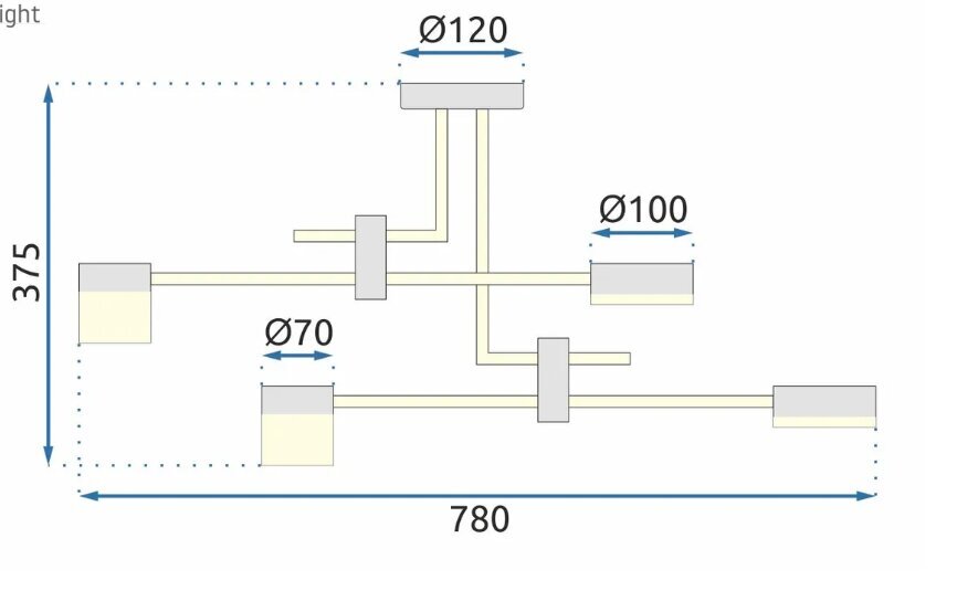 LED rippvalgusti APP1002-6C цена и информация | Rippvalgustid | kaup24.ee